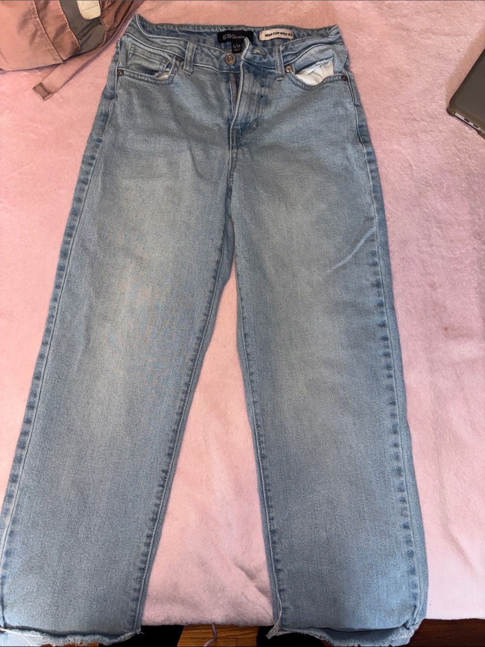 BDG Light Blue High-Rise Straight Leg Jeans